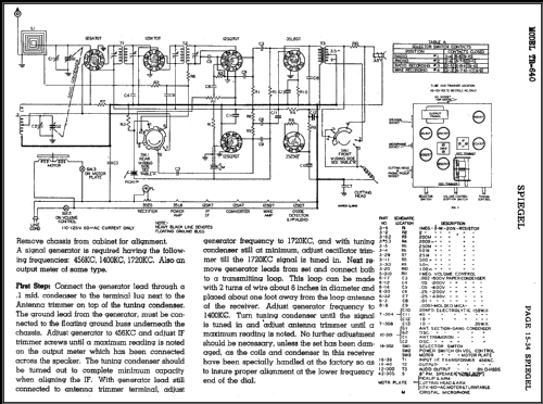 TR-640 ; Spiegel Inc. (ID = 483085) Radio