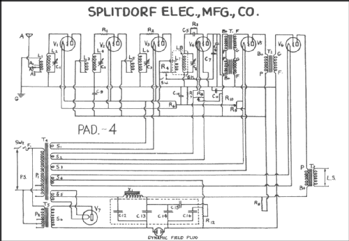 PAD-4 ; Splitdorf Electrical (ID = 244740) Radio