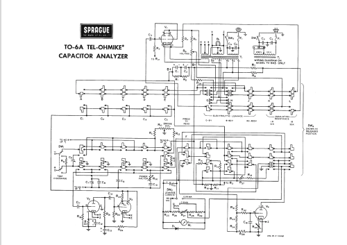 Tel-Ohmike - Capacitor Analyzer TO-6A; Sprague Electric (ID = 2306281) Equipment