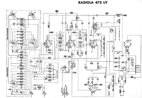 Radiola 475LV; SR, Svenska (ID = 1617411) Radio