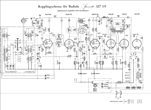 Radiola Spinett 527LV; SR, Svenska (ID = 343407) Radio