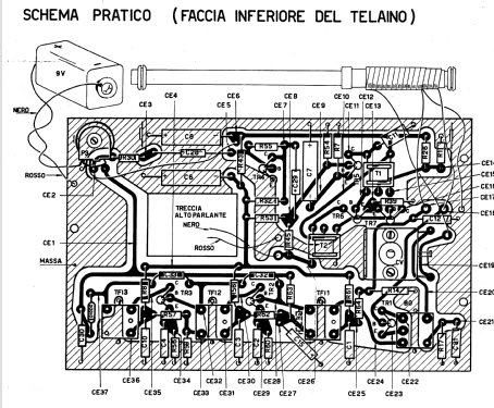 Elettra 1° Ricevitore a transistor ; SRE - Scuola Radio (ID = 271100) Radio