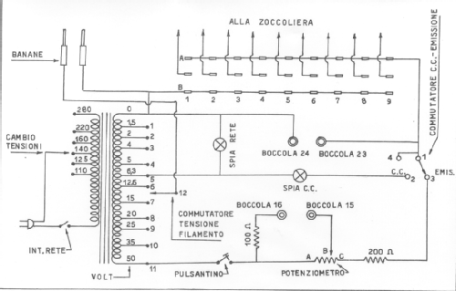 2° provavalvole ad emissione ; SRE - Scuola Radio (ID = 251779) Equipment