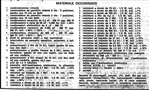 Analizzatore elettronico ; SRE - Scuola Radio (ID = 270727) Equipment