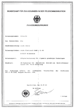 CB Handfunkgerät Junior; Stabo; Hildesheim (ID = 2793669) Citizen