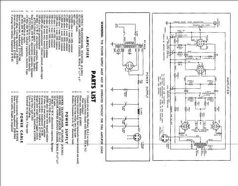 Williamson Amplifier CH-2133 + CH-2134; Stancor; Chicago, (ID = 1218992) Kit