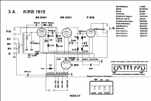 3A KIRB 1615; Standard; Budapest (ID = 1768494) Radio