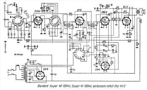 Szuper 41 3044; Standard; Budapest (ID = 262328) Radio