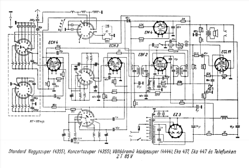 Váltóáramú Középszuper 4444; Standard; Budapest (ID = 263220) Radio