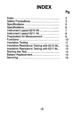 Digital Insulation Tester 6210 IN; Standard Electric (ID = 2895697) Equipment