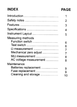 Insulation Tester 1800 IN; Standard Electric (ID = 2895615) Equipment