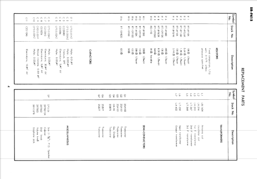 6Transistor SR-F415; Standard Radio Corp. (ID = 2561199) Radio