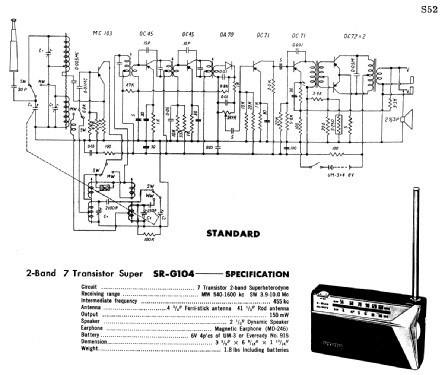 SR-G 104; Standard Radio Corp. (ID = 1684930) Radio