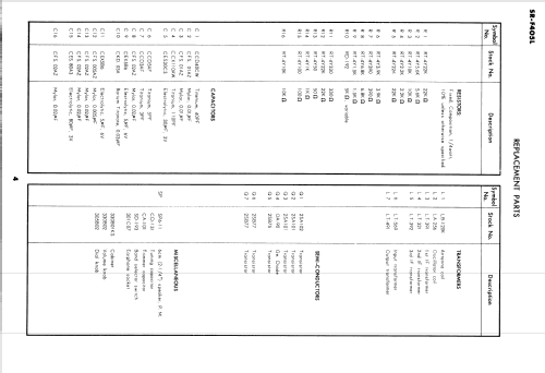 Standard SR-F405L; Standard Radio Corp. (ID = 2561441) Radio