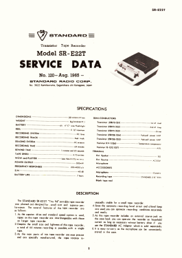 Tiny Pal SR-E22T; Standard Radio Corp. (ID = 2906952) Reg-Riprod