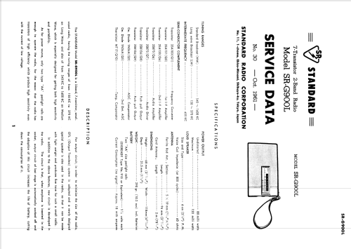 Tiny Pal Transistor 7 SR-G900L; Standard Radio Corp. (ID = 2556264) Radio