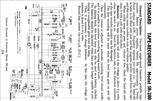 SR-200 ; Standard Radio Corp. (ID = 810075) R-Player