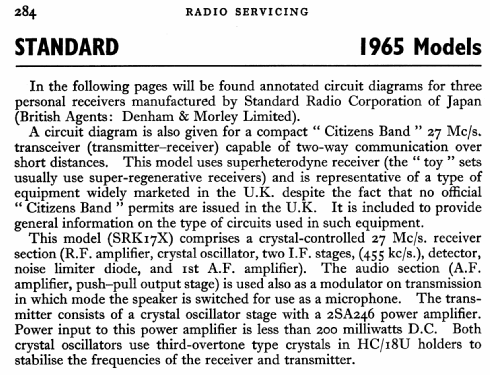 SR-K17X; Standard Radio Corp. (ID = 777782) Cittadina