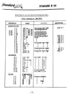 K 34; Standard Telefon og (ID = 3032421) Radio