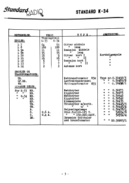 K 34; Standard Telefon og (ID = 3032422) Radio