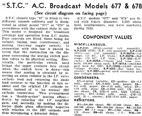 677 Ch= 67; Standard Telephones (ID = 1944274) Radio