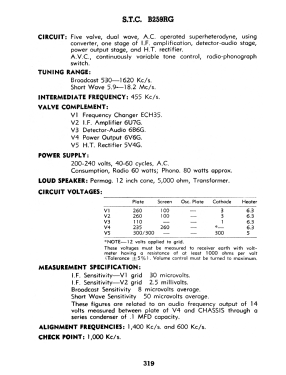 B259RG; Standard Telephones (ID = 2907547) Radio