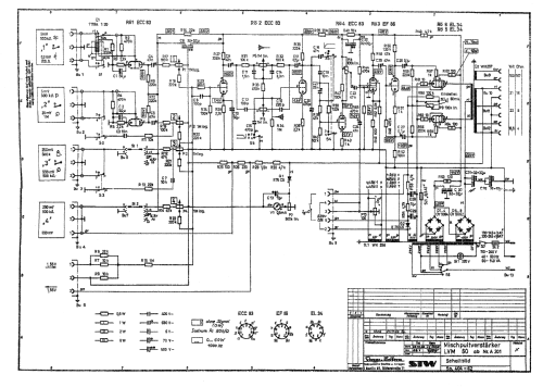 Mischpultverstärker LVM 60; Stange u. Wolfrum; (ID = 1379367) Ampl/Mixer