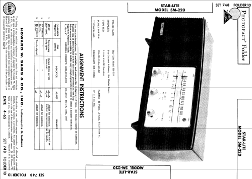 5M-220 ; Star-Lite (ID = 540522) Radio