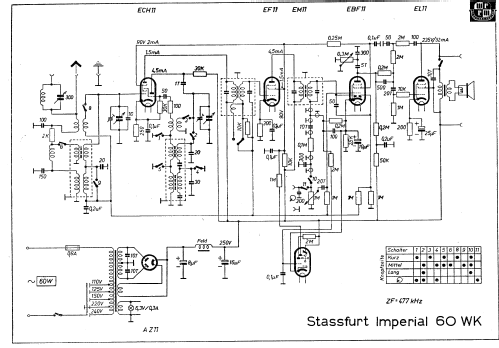 Imperial 60WK ; Stassfurter Licht- (ID = 2206899) Radio