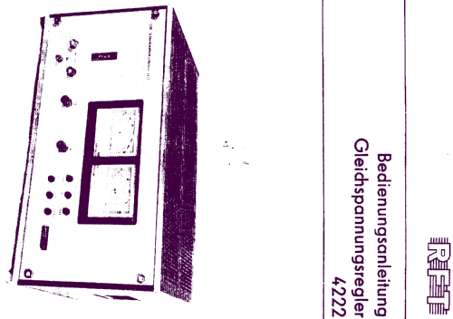 Gleichspannungsregler 4222; Statron, VEB Ostd.; (ID = 1285186) Ausrüstung