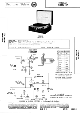 107; Steelman Phono & (ID = 3089619) Ampl/Mixer