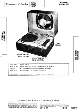 330 ; Steelman Phono & (ID = 3112919) R-Player