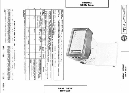 3A16U ; Steelman Phono & (ID = 2299450) Radio