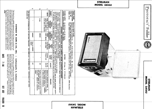 3A16U ; Steelman Phono & (ID = 541322) Radio