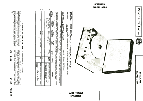 3RP4 ; Steelman Phono & (ID = 1932523) Radio