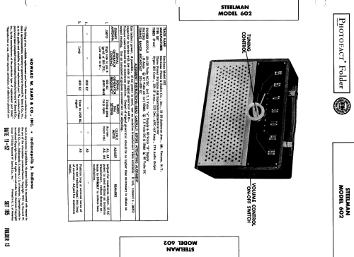 602 portable ; Steelman Phono & (ID = 979952) Radio