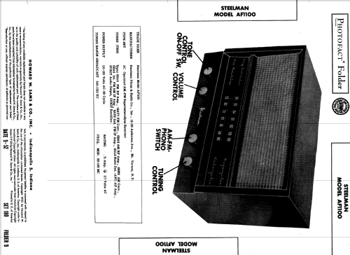 Coronet AF1100 ; Steelman Phono & (ID = 980162) Radio