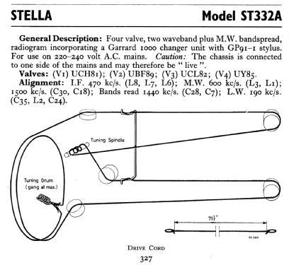 ST332A; Stella Radio & (ID = 807278) Radio