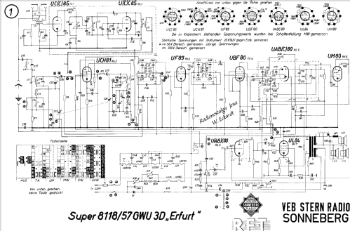 Erfurt 3D Super 8118/57 GWU 3D; Stern-Radio (ID = 425925) Radio