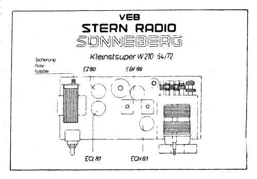 Ilmenau 210 64/72W; Stern-Radio (ID = 3111616) Radio