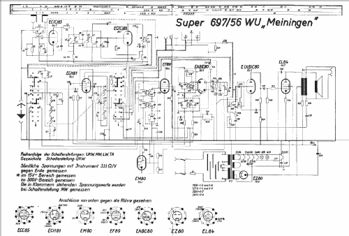 Meiningen 697/56WU; Stern-Radio (ID = 75543) Radio