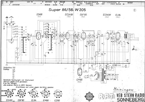 Meiningen 86/56W205; Stern-Radio (ID = 2773278) Radio