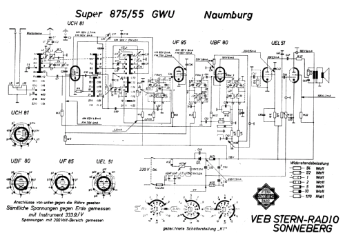 Naumburg 875/55GWU; Stern-Radio (ID = 829470) Radio