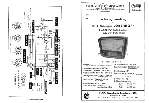 Oberhof 43/52 GWH; Stern-Radio (ID = 336591) Radio