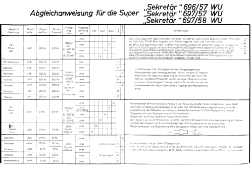 Sonneberg Sekretär 696/57WU; Stern-Radio (ID = 1261281) Radio