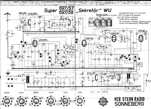 Sonra Sekretär 697/58WU; Stern-Radio (ID = 278052) Radio