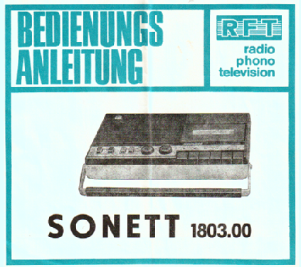 Sonett KT300 1803.00; Stern-Radio (ID = 2448630) R-Player