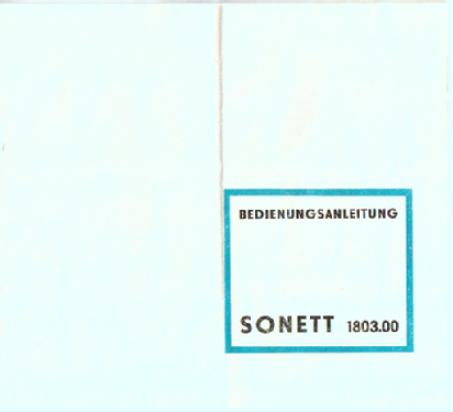 Sonett KT300 1803.00; Stern-Radio (ID = 2448632) Sonido-V