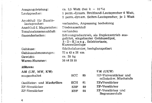 Sonneberg Erfurt 4 Super 10149/70 WU; Stern-Radio (ID = 3088030) Radio