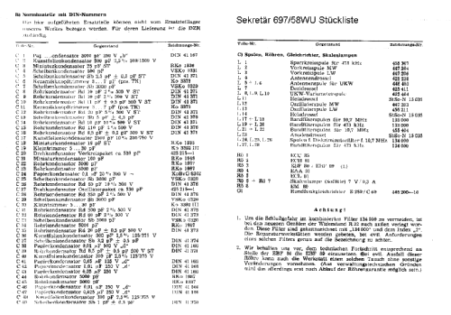 Sonra Sekretär 697/58WU; Stern-Radio (ID = 2282878) Radio